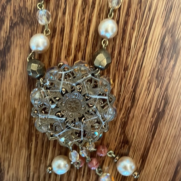 Beaded Statement Necklace Pendant - Picture 3 of 4